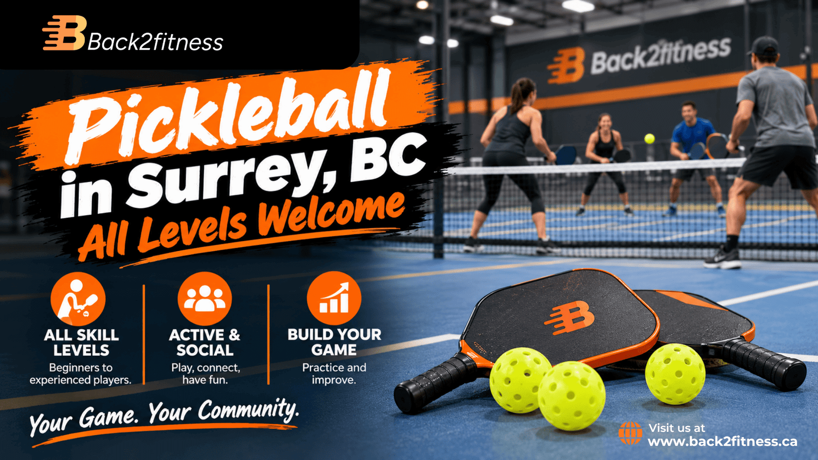 Pickleball Surrey: Gym With Sports Court